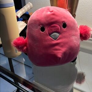 Pink Plush Bird Toy